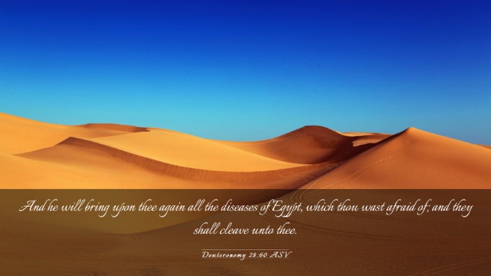 Picture 03 - Deuteronomy 28:60 ASV Desktop Wallpaper - And he will bring upon thee again all the - Desktop Bible Verse Wallpaper