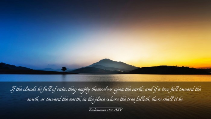 Picture 03 - Ecclesiastes 11:3 ASV Desktop Wallpaper - If the clouds be full of rain, they empty - Desktop Bible Verse Wallpaper