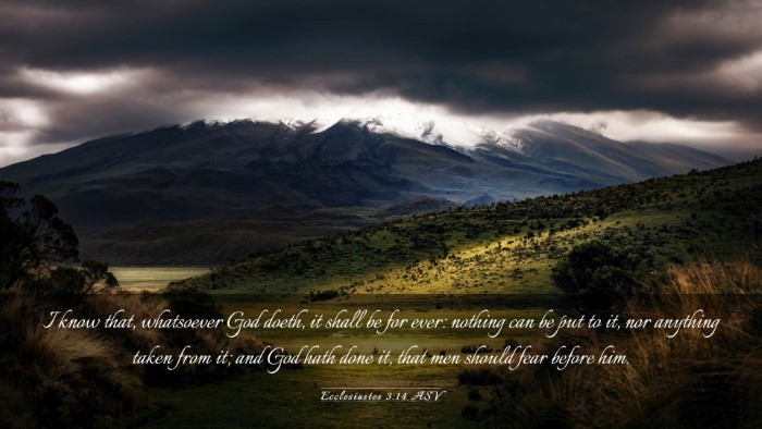Picture 03 - Ecclesiastes 3:14 ASV Desktop Wallpaper - I know that, whatsoever God doeth, it shall be - Desktop Bible Verse Wallpaper