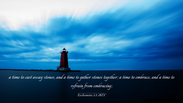 Picture 03 - Ecclesiastes 3:5 ASV Desktop Wallpaper - a time to cast away stones, and a time to gather - Desktop Bible Verse Wallpaper