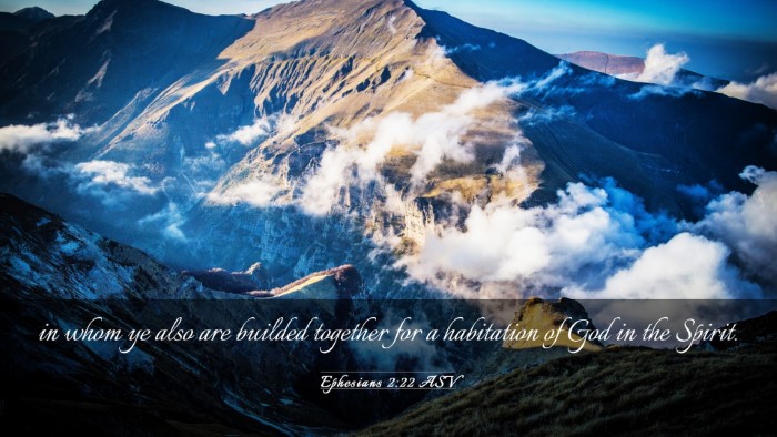 Picture 03 - Ephesians 2:22 ASV Desktop Wallpaper - in whom ye also are builded together for a - Desktop Bible Verse Wallpaper