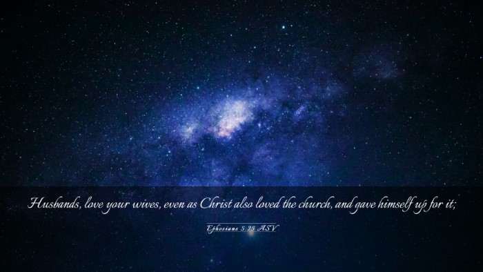 Picture 03 - Ephesians 5:25 ASV Desktop Wallpaper - Husbands, love your wives, even as Christ also - Desktop Bible Verse Wallpaper