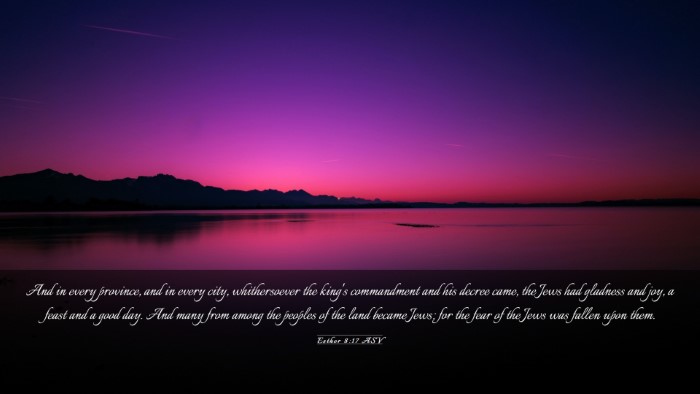 Picture 03 - Esther 8:17 ASV Desktop Wallpaper - And in every province, and in every city, - Desktop Bible Verse Wallpaper