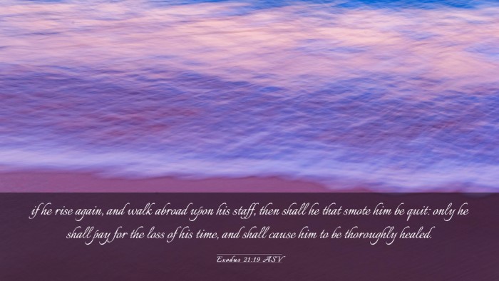 Picture 03 - Exodus 21:19 ASV Desktop Wallpaper - if he rise again, and walk abroad upon his staff, - Desktop Bible Verse Wallpaper