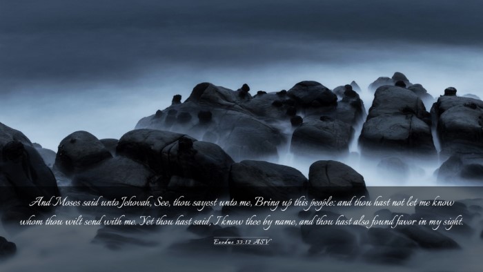 Picture 03 - Exodus 33:12 ASV Desktop Wallpaper - And Moses said unto Jehovah, See, thou sayest - Desktop Bible Verse Wallpaper