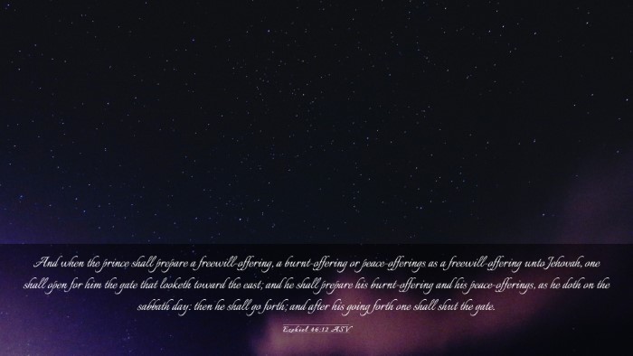 Picture 03 - Ezekiel 46:12 ASV Desktop Wallpaper - And when the prince shall prepare a - Desktop Bible Verse Wallpaper