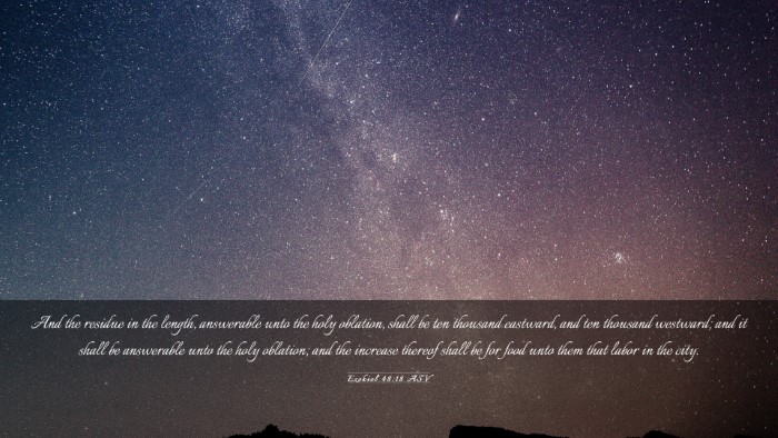 Picture 03 - Ezekiel 48:18 ASV Desktop Wallpaper - And the residue in the length, answerable unto - Desktop Bible Verse Wallpaper
