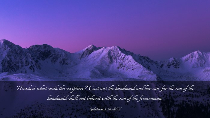 Picture 03 - Galatians 4:30 ASV Desktop Wallpaper - Howbeit what saith the scripture? Cast out the - Desktop Bible Verse Wallpaper