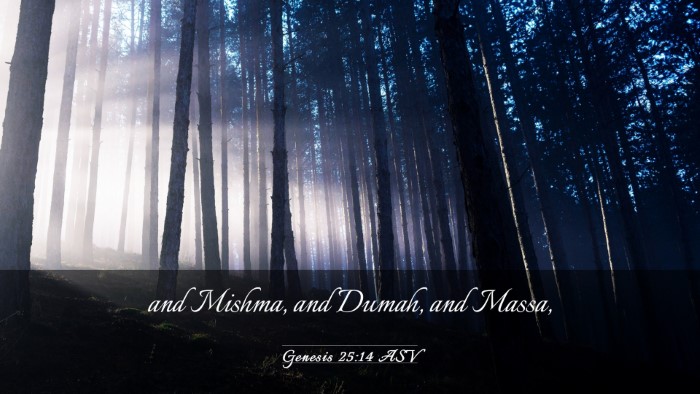 Picture 03 - Genesis 25:14 ASV Desktop Wallpaper - and Mishma, and Dumah, and - Desktop Bible Verse Wallpaper