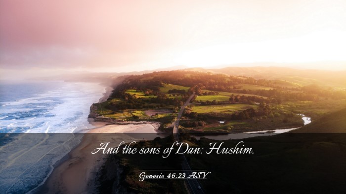 Picture 03 - Genesis 46:23 ASV Desktop Wallpaper - And the sons of Dan: - Desktop Bible Verse Wallpaper