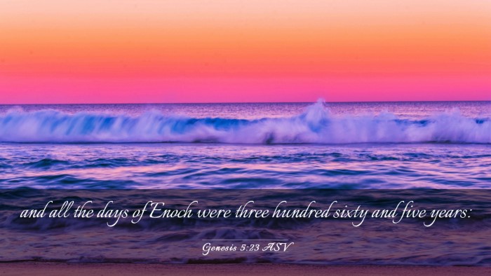 Picture 03 - Genesis 5:23 ASV Desktop Wallpaper - and all the days of Enoch were three hundred - Desktop Bible Verse Wallpaper
