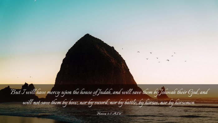 Picture 03 - Hosea 1:7 ASV Desktop Wallpaper - But I will have mercy upon the house of Judah, - Desktop Bible Verse Wallpaper
