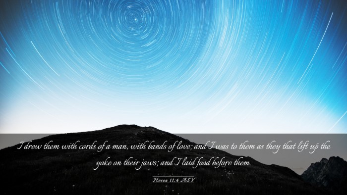 Picture 03 - Hosea 11:4 ASV Desktop Wallpaper - I drew them with cords of a man, with bands of - Desktop Bible Verse Wallpaper