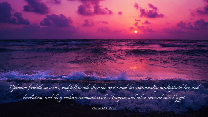 Picture 03 - Hosea 12:1 ASV Desktop Wallpaper - Ephraim feedeth on wind, and followeth after the - Desktop Bible Verse Wallpaper