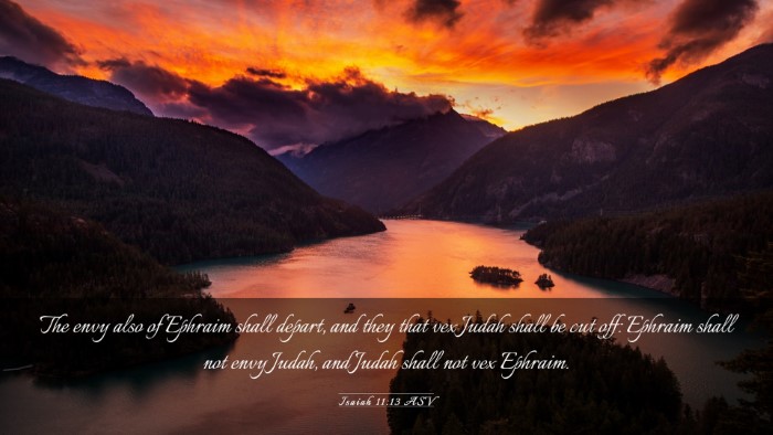 Picture 03 - Isaiah 11:13 ASV Desktop Wallpaper - The envy also of Ephraim shall depart, and they - Desktop Bible Verse Wallpaper