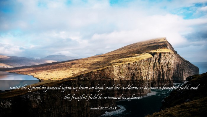Picture 03 - Isaiah 32:15 ASV Desktop Wallpaper - until the Spirit be poured upon us from on high, - Desktop Bible Verse Wallpaper