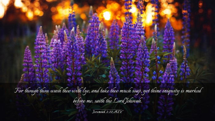 Picture 03 - Jeremiah 2:22 ASV Desktop Wallpaper - For though thou wash thee with lye, and take thee - Desktop Bible Verse Wallpaper