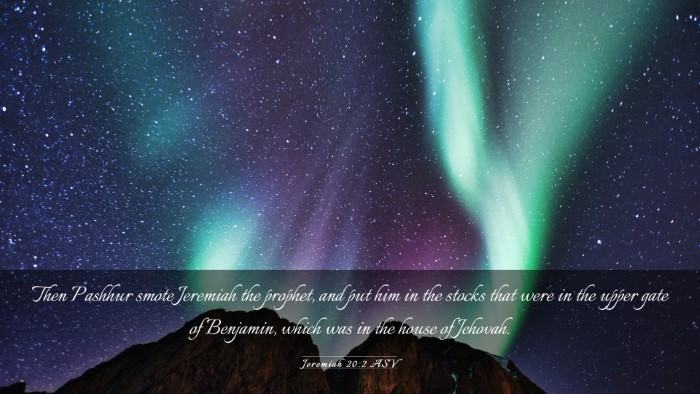 Picture 03 - Jeremiah 20:2 ASV Desktop Wallpaper - Then Pashhur smote Jeremiah the prophet, and put - Desktop Bible Verse Wallpaper