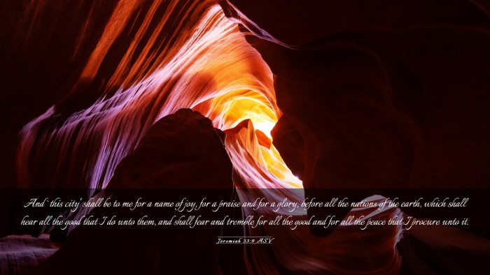 Picture 03 - Jeremiah 33:9 ASV Desktop Wallpaper - And `this city' shall be to me for a name of joy, - Desktop Bible Verse Wallpaper