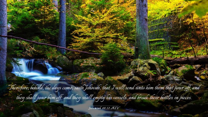 Picture 03 - Jeremiah 48:12 ASV Desktop Wallpaper - Therefore, behold, the days come, saith Jehovah, - Desktop Bible Verse Wallpaper