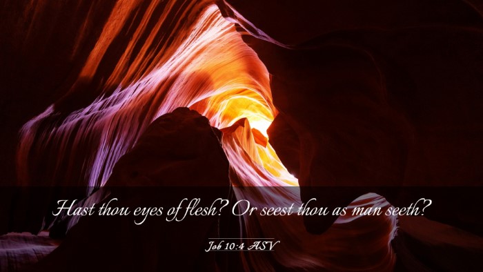 Picture 03 - Job 10:4 ASV Desktop Wallpaper - Hast thou eyes of flesh? Or seest thou as man - Desktop Bible Verse Wallpaper