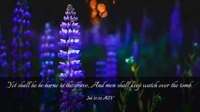 Picture 03 - Job 21:32 ASV Desktop Wallpaper - Yet shall he be borne to the grave, And men shall - Desktop Bible Verse Wallpaper