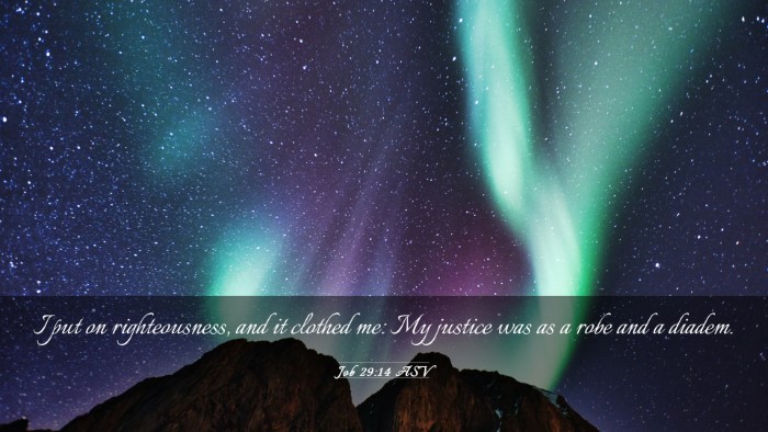 Picture 03 - Job 29:14 ASV Desktop Wallpaper - I put on righteousness, and it clothed me: My - Desktop Bible Verse Wallpaper
