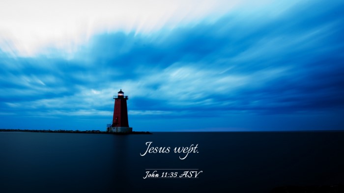 Picture 03 - John 11:35 ASV Desktop Wallpaper - Jesus - Desktop Bible Verse Wallpaper