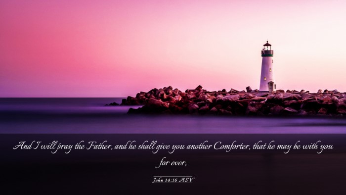 Picture 03 - John 14:16 ASV Desktop Wallpaper - And I will pray the Father, and he shall give you - Desktop Bible Verse Wallpaper