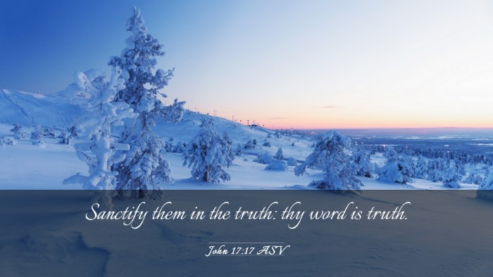 Picture 03 - John 17:17 ASV Desktop Wallpaper - Sanctify them in the truth: thy word is - Desktop Bible Verse Wallpaper