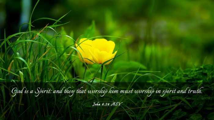 Picture 03 - John 4:24 ASV Desktop Wallpaper - God is a Spirit: and they that worship him must - Desktop Bible Verse Wallpaper