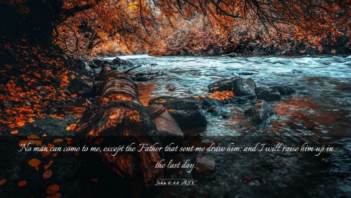Picture 03 - John 6:44 ASV Desktop Wallpaper - No man can come to me, except the Father that - Desktop Bible Verse Wallpaper