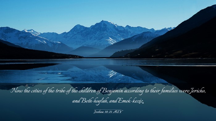 Picture 03 - Joshua 18:21 ASV Desktop Wallpaper - Now the cities of the tribe of the children of - Desktop Bible Verse Wallpaper