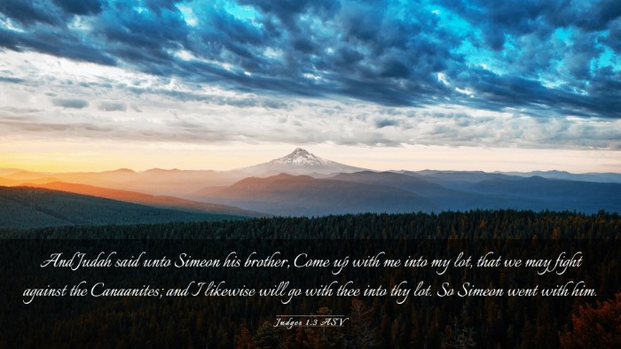 Picture 03 - Judges 1:3 ASV Desktop Wallpaper - And Judah said unto Simeon his brother, Come up - Desktop Bible Verse Wallpaper