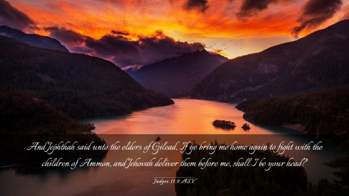 Picture 03 - Judges 11:9 ASV Desktop Wallpaper - And Jephthah said unto the elders of Gilead, If - Desktop Bible Verse Wallpaper