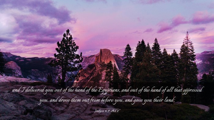 Picture 03 - Judges 6:9 ASV Desktop Wallpaper - and I delivered you out of the hand of the - Desktop Bible Verse Wallpaper