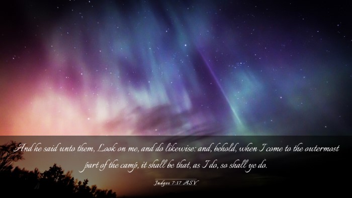 Picture 03 - Judges 7:17 ASV Desktop Wallpaper - And he said unto them, Look on me, and do - Desktop Bible Verse Wallpaper