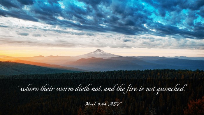 Picture 03 - Mark 9:44 ASV Desktop Wallpaper - `where their worm dieth not, and the fire is not - Desktop Bible Verse Wallpaper