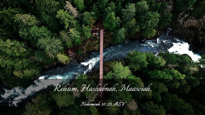 Picture 03 - Nehemiah 10:25 ASV Desktop Wallpaper - Rehum, Hashabnah, - Desktop Bible Verse Wallpaper