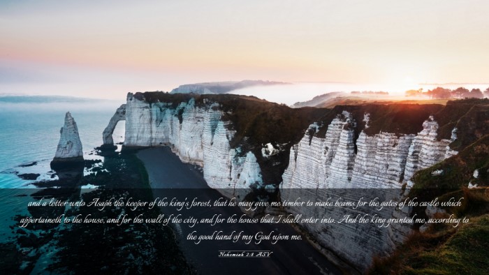 Picture 03 - Nehemiah 2:8 ASV Desktop Wallpaper - and a letter unto Asaph the keeper of the king's - Desktop Bible Verse Wallpaper