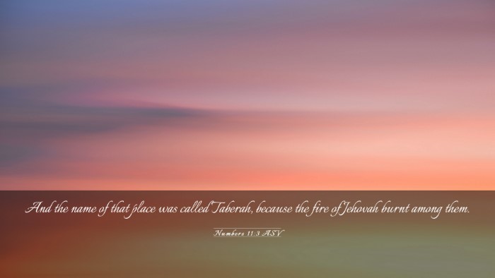 Picture 03 - Numbers 11:3 ASV Desktop Wallpaper - And the name of that place was called Taberah, - Desktop Bible Verse Wallpaper