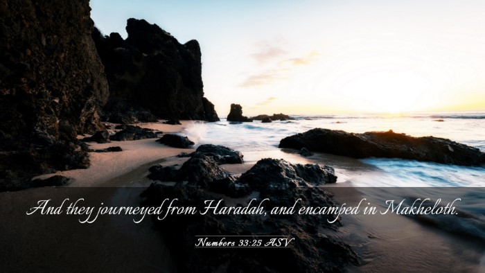 Picture 03 - Numbers 33:25 ASV Desktop Wallpaper - And they journeyed from Haradah, and encamped in - Desktop Bible Verse Wallpaper