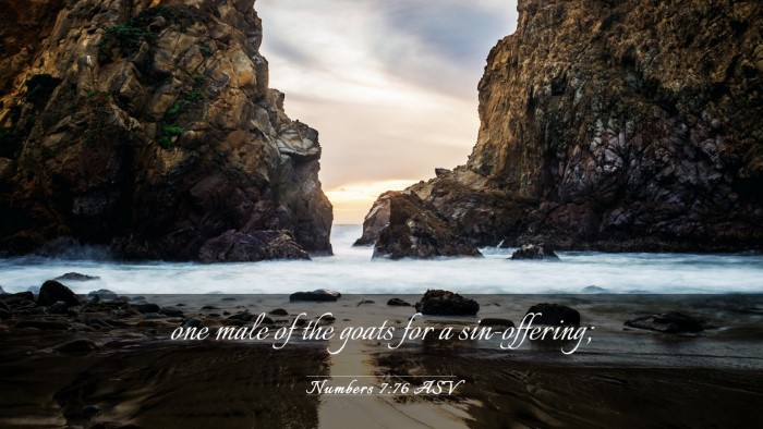 Picture 03 - Numbers 7:76 ASV Desktop Wallpaper - one male of the goats for a - Desktop Bible Verse Wallpaper
