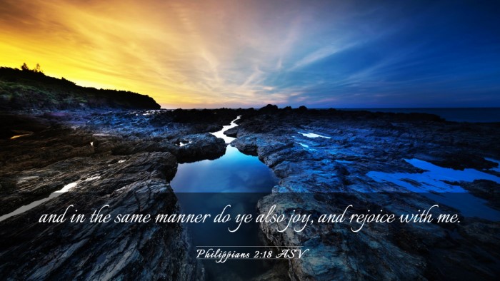 Picture 03 - Philippians 2:18 ASV Desktop Wallpaper - and in the same manner do ye also joy, and - Desktop Bible Verse Wallpaper