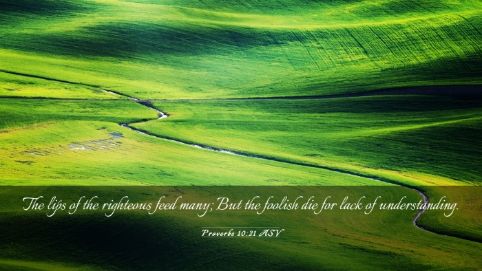 Picture 03 - Proverbs 10:21 ASV Desktop Wallpaper - The lips of the righteous feed many; But the - Desktop Bible Verse Wallpaper