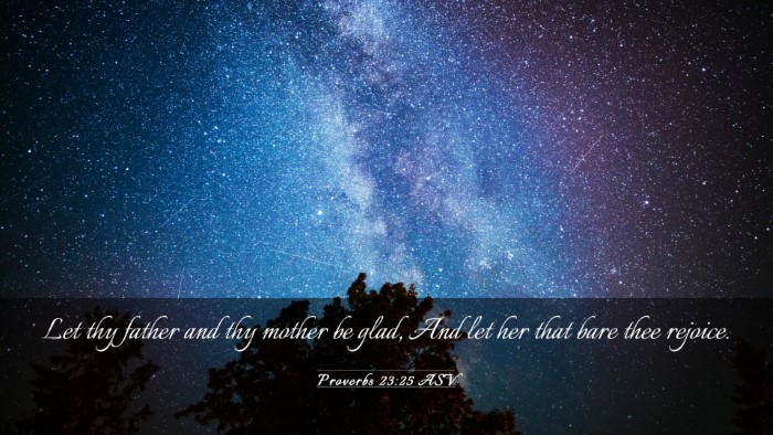 Picture 03 - Proverbs 23:25 ASV Desktop Wallpaper - Let thy father and thy mother be glad, And let - Desktop Bible Verse Wallpaper