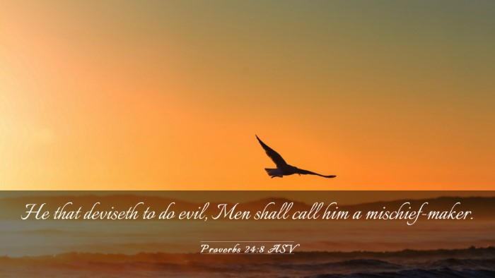Picture 03 - Proverbs 24:8 ASV Desktop Wallpaper - He that deviseth to do evil, Men shall call him a - Desktop Bible Verse Wallpaper