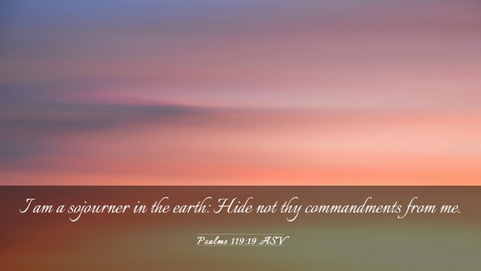 Picture 03 - Psalms 119:19 ASV Desktop Wallpaper - I am a sojourner in the earth: Hide not thy - Desktop Bible Verse Wallpaper