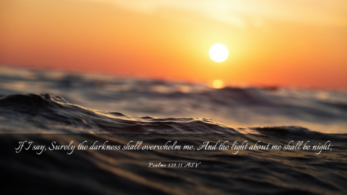 Picture 03 - Psalms 139:11 ASV Desktop Wallpaper - If I say, Surely the darkness shall overwhelm me, - Desktop Bible Verse Wallpaper
