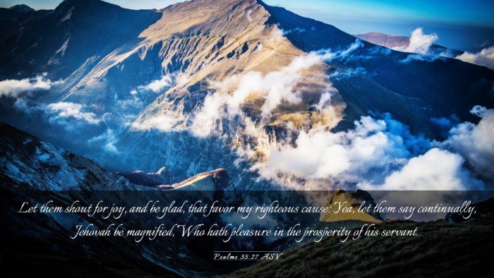 Picture 03 - Psalms 35:27 ASV Desktop Wallpaper - Let them shout for joy, and be glad, that favor - Desktop Bible Verse Wallpaper